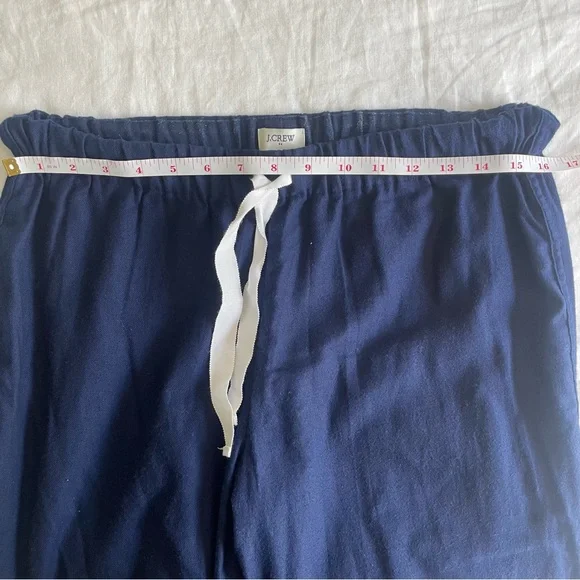 J. Crew Flannel Pajama Set Pink and Navy - Picture 10 of 15